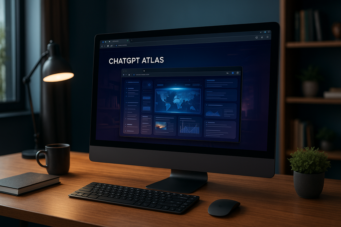 ChatGPT Atlas browser interface on macOS