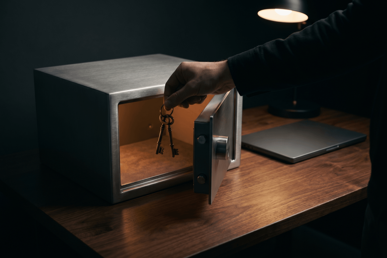Secured vault of API keys feeding AI agents through a controlled broker