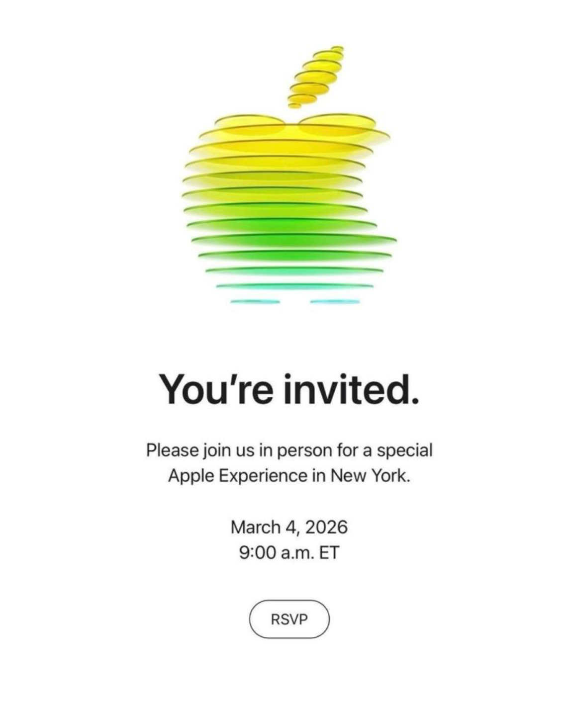 Apple March 4 2026 Event promotional graphic referencing iPhone 17e and M5 Macs